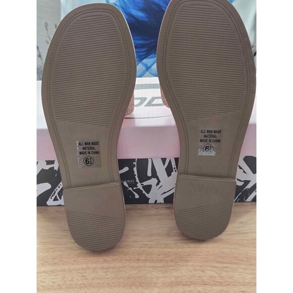 SODA RoseGold Slip on Sandals - Picture 2 of 4